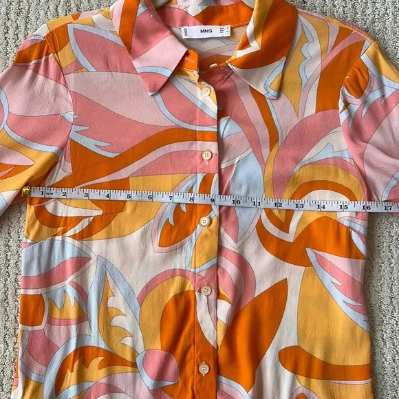 MANGO Matching Set Bralette Crop Top and Button Down Blouse S - Picture 11 of 13